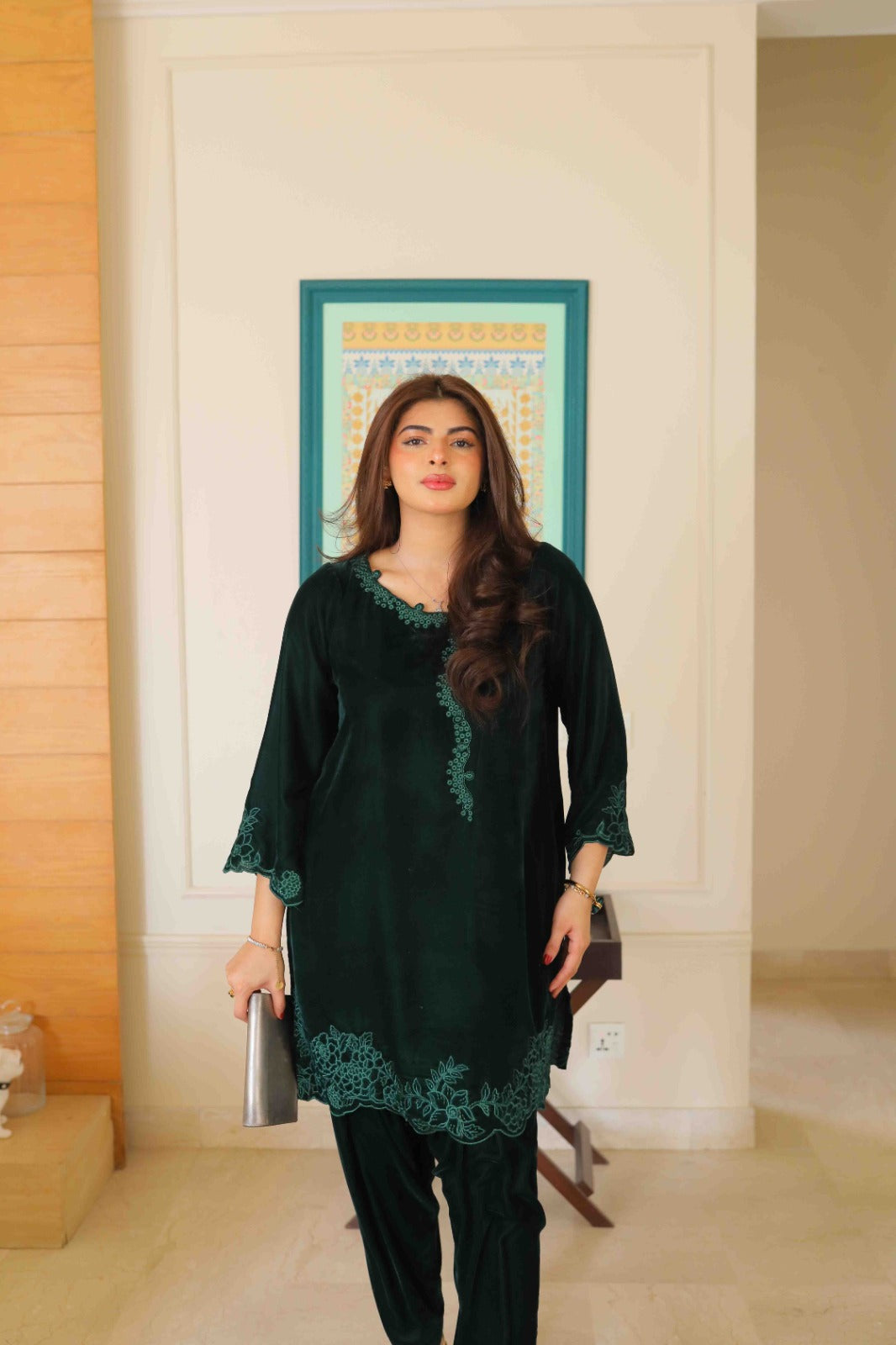 Emerald dreams in velvet