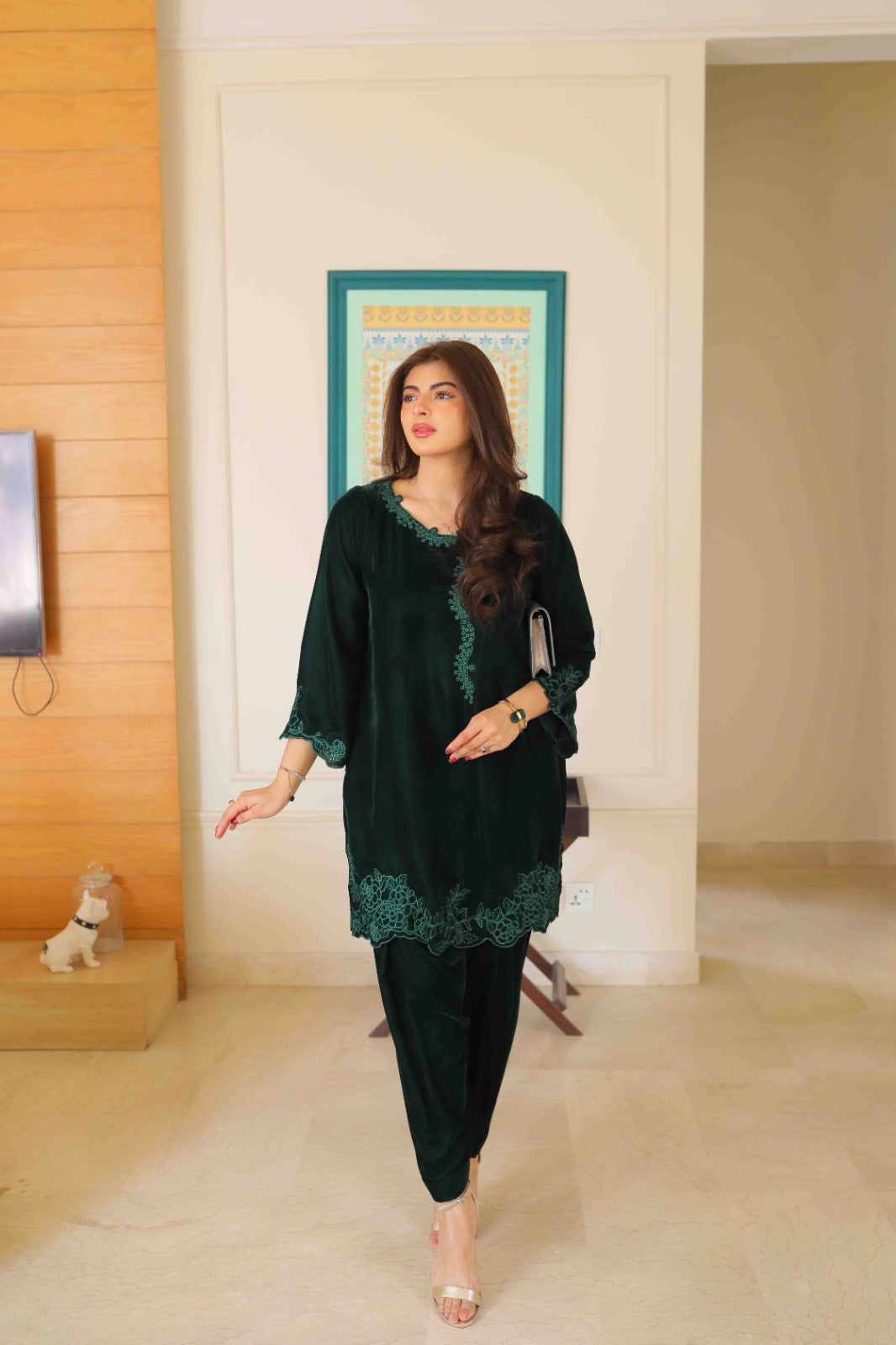 Emerald dreams in velvet