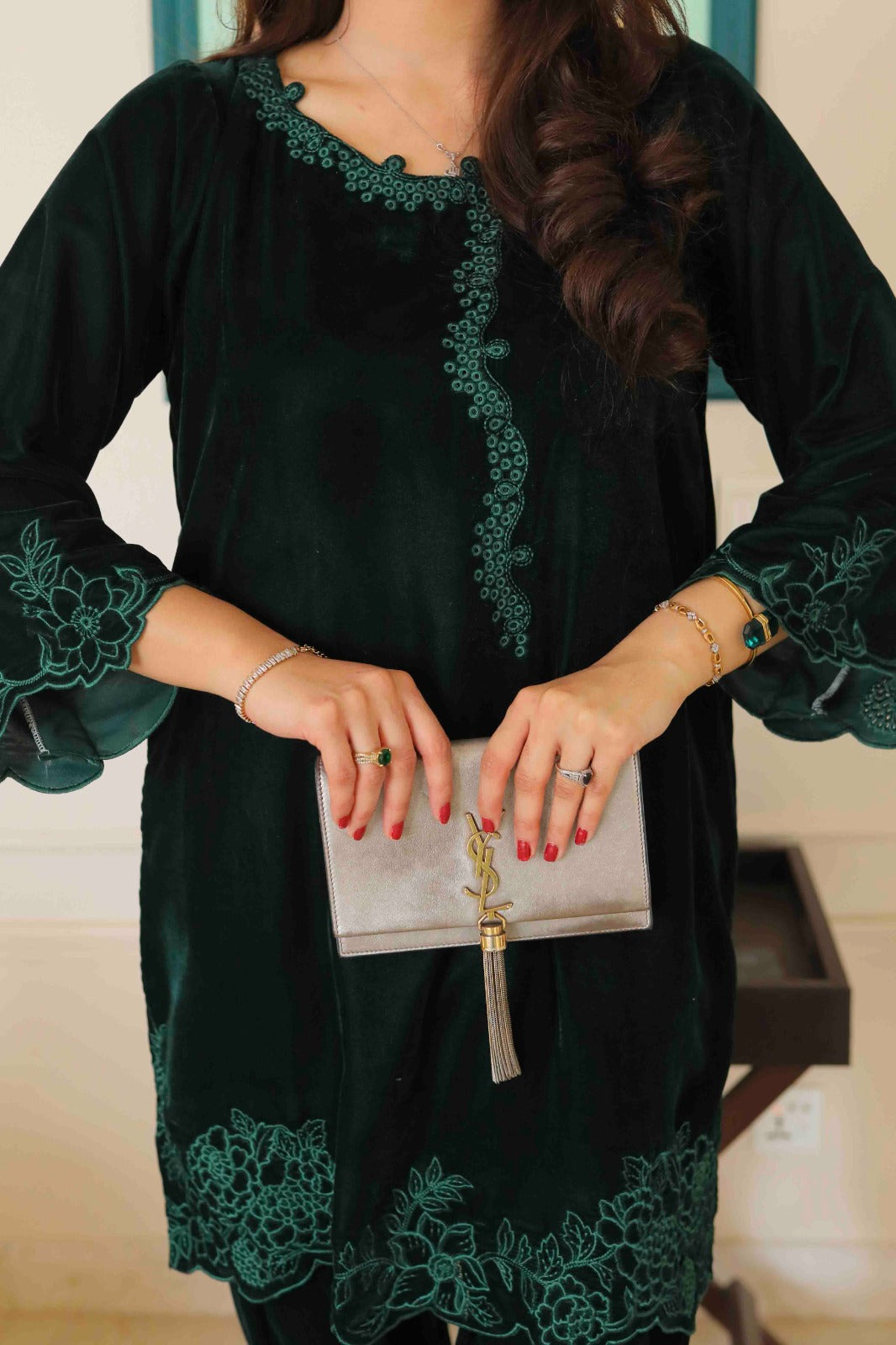 Emerald dreams in velvet