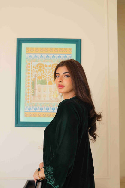 Emerald dreams in velvet